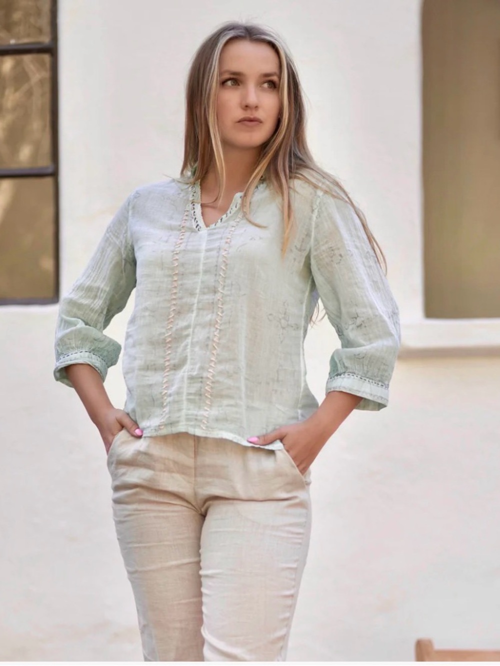 Dolma Lyra Top,Size S,100% Cotton,Made in India